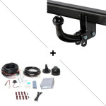 Attelage dacia duster y compris pack look (11 / 13 - 11 / 17) col de cygne + faisceau universel 7 broches ...