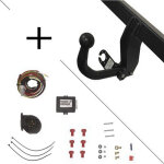 Attelage ford mondeo break (06 / 07 - 10 / 14) col de cygne + faisceau universel 7 broches + boitier ...