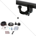 Attelage ford tourneo courier (10 / 14 - ) col de cygne + faisceau universel 7 broches + boitier �lectronique ...