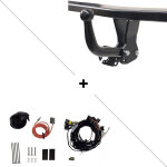 Attelage honda civic hayon 5 portes (11 / 2003 - 12 / 2005) col de cygne + faisceau sp�cifique 7 broches ...