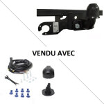 Attelage isuzu d - max 4x4 avec pare - chocs avec marchepied (01 / 07 - 06 / 12) standard + faisceau ...