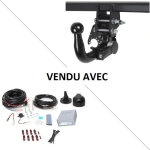 Attelage land rover range rover (08 / 12 - 09 / 21) rdsov + faisceau universel 7 broches + boitier �lectroniqu ...