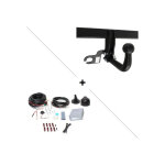 Attelage nissan x - trail iv e - power (09 / 22 - ) col de cygne + faisceau universel 7 broches + boitier ...