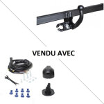Attelage opel vectra break (02 / 97 - 03 / 03) col de cygne + faisceau universel 7 broches