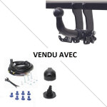 Attelage peugeot 206 (break 06 / 02 - 12 / 06) rdsoh + faisceau universel 7 broches Attelage peugeot 206 (break 06 / 02 - 12 / 06) rdsoh + faisceau universel 7 broches