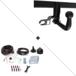 Attelage peugeot expert ii (03 / 07 - 04 / 16) col de cygne + faisceau universel 7 broches + boitier ...