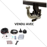 Attelage peugeot partner ii l1 (06 / 08 - 06 / 18) rdsoh + faisceau universel 7 broches + boitier �lectronique ...