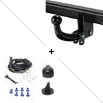 Attelage renault clio 3 break (02 / 08 - 02 / 13) col de cygne + faisceau universel 7 broches
