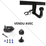 Attelage renault clio 3 collection (11 / 12 - 10 / 14) col de cygne + faisceau universel 7 broches