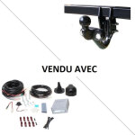 Attelage renault kangoo (05 / 13 - 03 / 21) standard + faisceau universel 7 broches + boitier lectronique ...