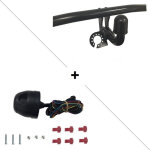 Attelage renault megane 1 phase 1 hayon (08 / 95 - 03 / 99) col de cygne + faisceau universel 7 broches ...