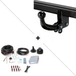 Attelage toyota corolla hayon y compris hybride (10 / 18 - ) col de cygne + faisceau universel 7 broches ...