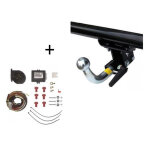 Attelage volkswagen amarok (08 / 10 - ) pare - chocs avec marchepied rdsoh + faisceau universel 7 broches ...