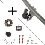 Attelage volkswagen amarok avec marchepied (08 / 10 - ) col de cygne + faisceau universel 7 broches + ...