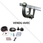 Attelage volkswagen caddy / caddy maxi (09 / 15 - 08 / 20) rdsoh + faisceau universel 7 broches + boitier ...