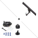 Attelage volkswagen golf 4 4x4 (10 / 97 - 10 / 03) col de cygne + faisceau universel 7 broches