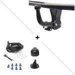 Attelage volkswagen golf 4 break 4x2 (05 / 99 - 10 / 03) col de cygne + faisceau universel 7 broches