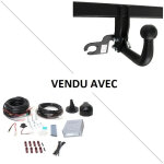 Attelage volkswagen id. buzz (05 / 22 - ) col de cygne + faisceau universel 7 broches + boitier �lectronique ...