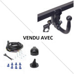 Attelage volkswagen transporter t5 (05 / 03 - 09 / 09) rdsov + faisceau universel 7 broches