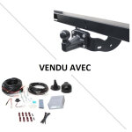 Attelage volkswagen transporter t6 plateau (07 / 15 - 10 / 19) standard + faisceau universel 7 broches ...