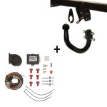 Attelage volkswagen tiguan (04 / 16 - ) col de cygne + faisceau universel 7 broches + boitier lectronique ...