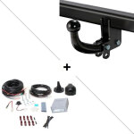 Attelage volvo s90 y compris r - design (07 / 16 - 12 / 20) col de cygne + faisceau universel 7 broches ...