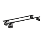 Barres de toit nissan micra 3 portes (08 / 92 - 01 / 03) menabo omega m acier noir