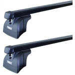 Barres de toit nissan micra 5 portes (01 / 11 - 12 / 16) thule squarebar acier