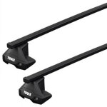 Barres de toit nissan qashqai (02 / 14 - 09 / 18) thule squarebar acier