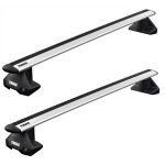 Barres de toit nissan qashqai (10 / 18 - 04 / 21) thule wingbar evo black alu