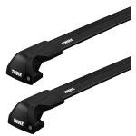 Barres de toit renault clio iii 5 portes (09 / 05 - 10 / 12) thule wingbar edge black alu