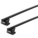 Barres de toit renault megane ii berline (11 / 02 - 10 / 08) thule squarebar acier