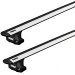 Barres de toit renault trafic ii sans toit rehauss (07 / 01 - 08 / 14) thule wingbar evo alu