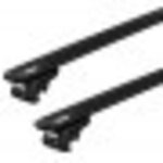 Barres de toit toyota yaris 5 portes (01 / 99 - 03 / 03) thule wingbar evo black alu