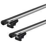 Barres de toit volkswagen tiguan (09 / 23 - ) thule slidebar alu