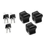 France attelage lot de 3 molettes de fixation pour porte - v�los menabo