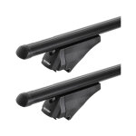 France attelage barres de toit menabo tiger noir alu pour toit avec barres longitudinales