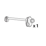 France attelage bras de remplacement 3�me v�lo pour porte - v�los euroride 3