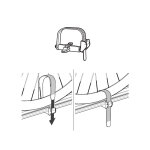 France attelage sangle pour roue de porte - v�los menabo antares