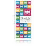 100 filtres  th en papier - accessoire pour le th - kusmi tea