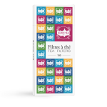 100 filtres � th� papier - kusmi, usage unique, th� en vrac - 100 filtres papier - kusmi tea