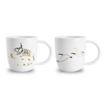 Coffret deux tasses porcelaine - kusmi, collection no�l, id�e cadeau - coffret de deux mugs en porcelaine ...