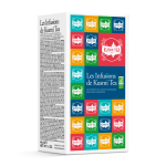 Coffret les infusions de kusmi tea bio - infusions bio tilleul, hibiscus, rooibos - assortiment de 24 ...
