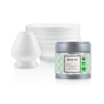 Coffret matcha tradition blanc - bol, repose - fouet et th matcha 30g - kusmi tea