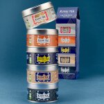 Coffret les th�s noirs bio - 5 miniatures, th� noir, vrac - coffret de 5 miniatures de th�s noir natures ...
