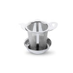 Infuseur � th� inox - panier � th� avec repose filtre - infuseur passoire 5, 5cm pour mug + bol ramasse ...