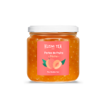 Perles de fruits p�che - billes de fruits pour bubble tea - billes g�lifi�es � base de sirop de p�che, ...