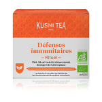 Rituel dfenses immunitaires - th vert et mat bio enrichi en vitamine c - kusmi tea