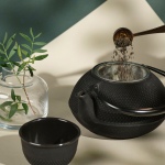 Th�i�re fonte arare 1, 15l - iwachu, fait main, c�r�monie du th�, japon - th�i�re fonte 1, 15l arare ...