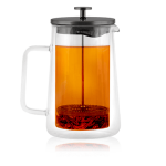 Th�i�re � piston diva 1l en verre double paroi - vialli design - kusmi tea